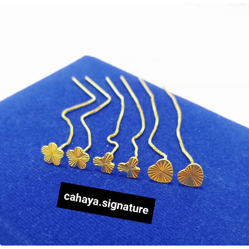 ANTING JARUM PERAK 925 LAPIS MAS