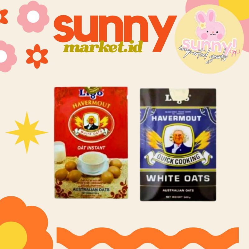 

LIGO HAVERMOUT WHITE OATS OAT AUSTRALIA OATMEAL OAT MEAL AUSTRALIAN INSTANT INSTAN 500 GR IMPORT IMPOR