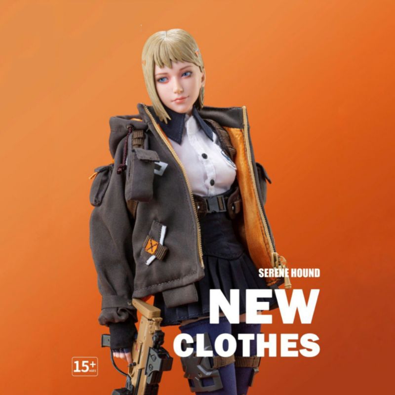 1/6 Women Soldier Tactical Jacket Clone Twin Warriors - Serene Hound Series Combat Jacket For 12" Ac