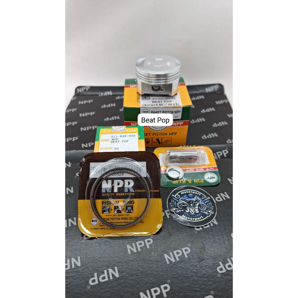 Piston kit seher paket Beat pop, Scoopy esp 2015 K44 os Std 25 50 75 100 150 200 Original NPP