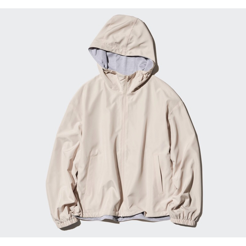 SALE‼️ UNIQLO JAKET PARKA LAPIS JERSEY LEMBUT