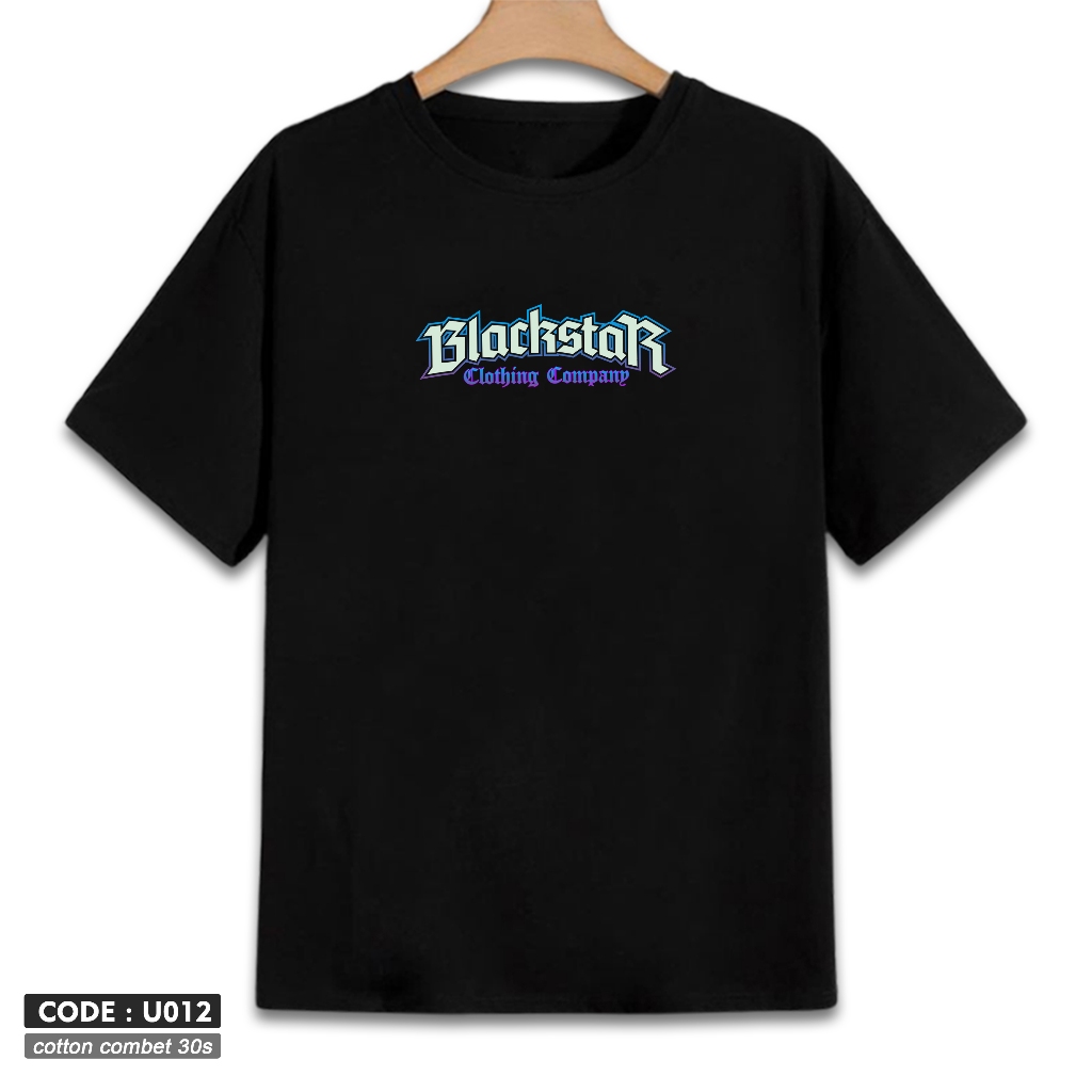 BlackStar Clothing Company Kaos Hitam Blackstar Logo U012