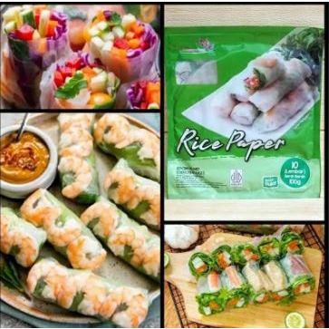 

Rice Paper Bulat/ Kotak 100gr (10 lembar) / Banh Trang High Quality Rice Paper / Kulit Lumpia Vietnam Rice Paper / rice roll spring roll (halal) /10