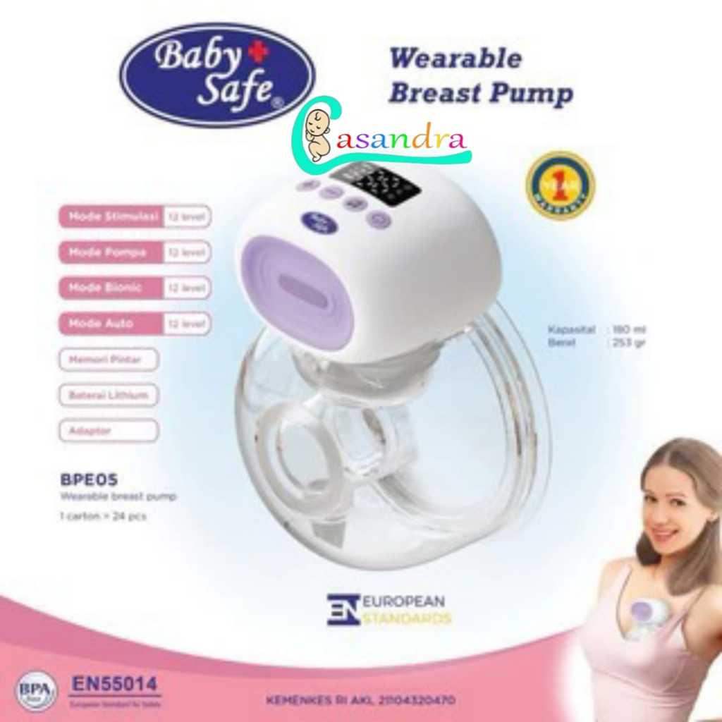 Baby Safe Breast Pump Wearable BPE05 / Baby Safe Pompa Asi Elektrik / Pompa Asi Wearable