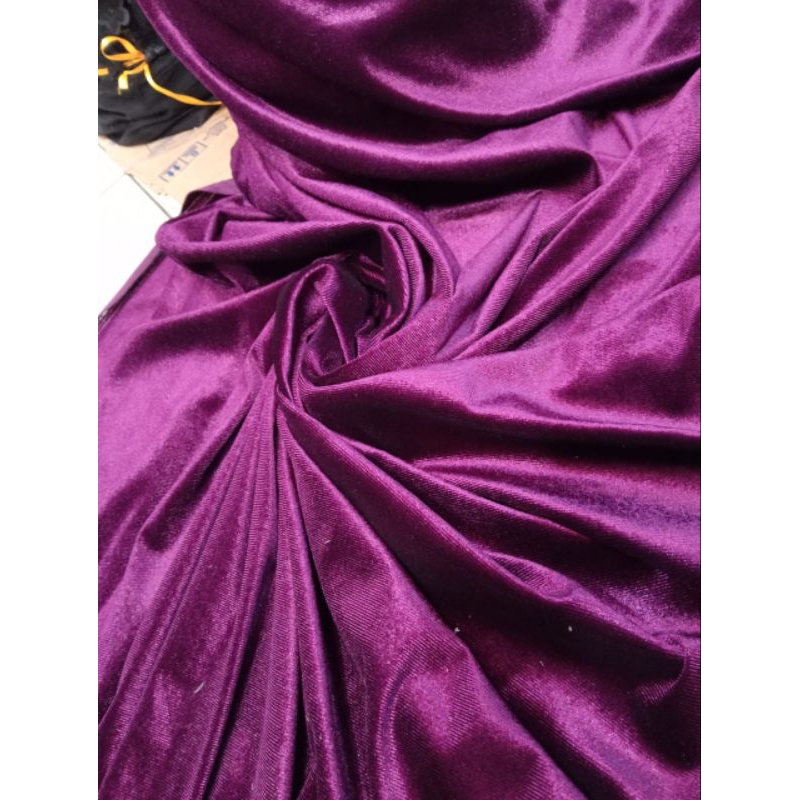 BAHAN/KAIN BELUDRU VELVET/KAIN BELUDRU POLOS STREACH