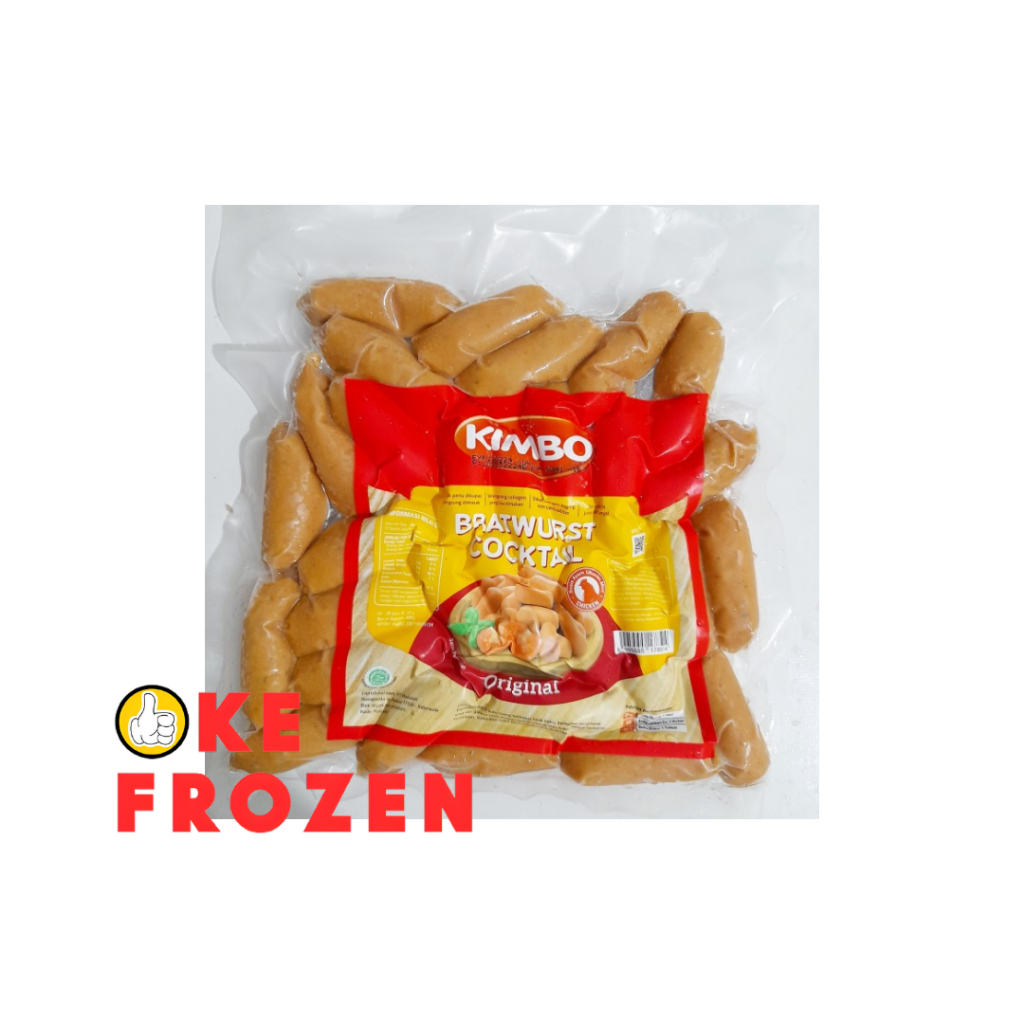 

KIMBO BRATWURST CHICKEN COCKTAIL ORIGINAL 450GR ISI 25PCS / SOSIS AYAM