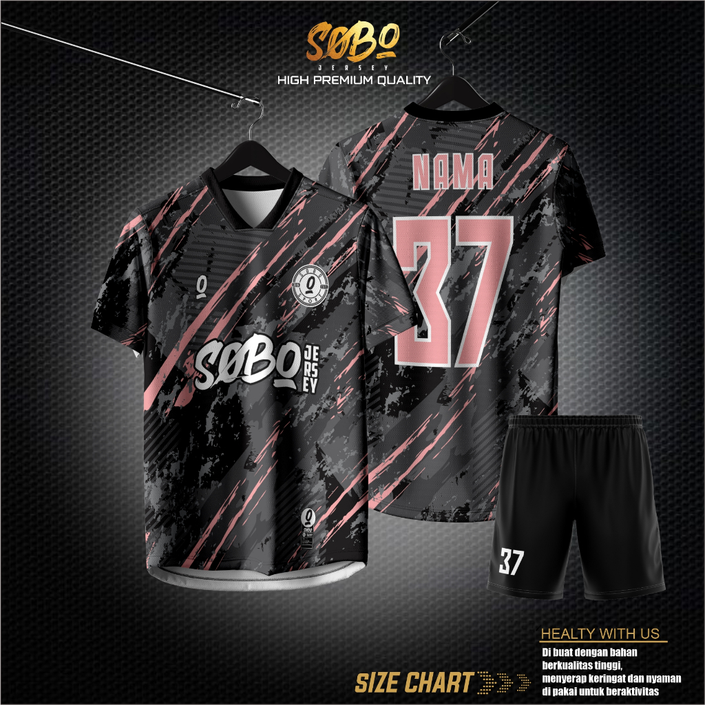 Jersey Sepak Bola | Jersey Futsal | Jersey Voli Custom Free Nama Set | Team | Full Printing