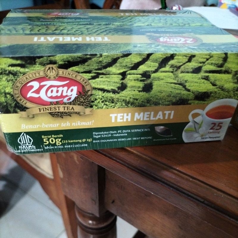 

Teh 2 Tang Celup Jasmine 1Box (25 Kantung @2gr)