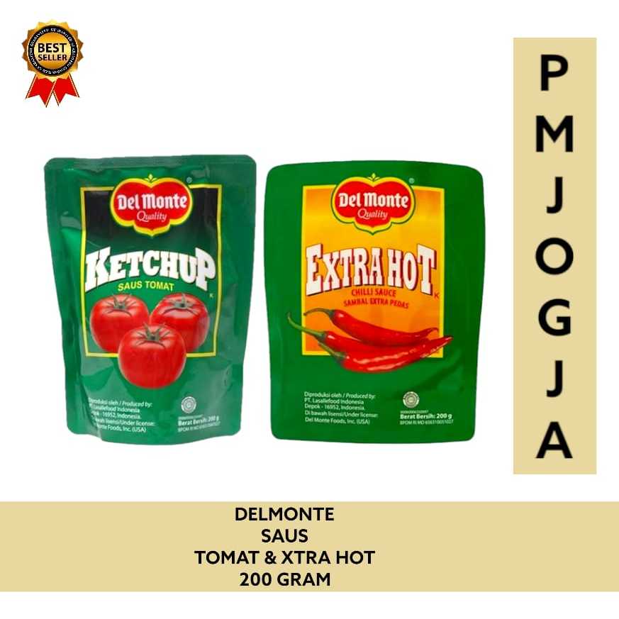 

Delmonte Saus Tomat Pouch 200g dan Delmonte Saus Extra Hot Chilli Pouch 200g / saos sauce ketchup