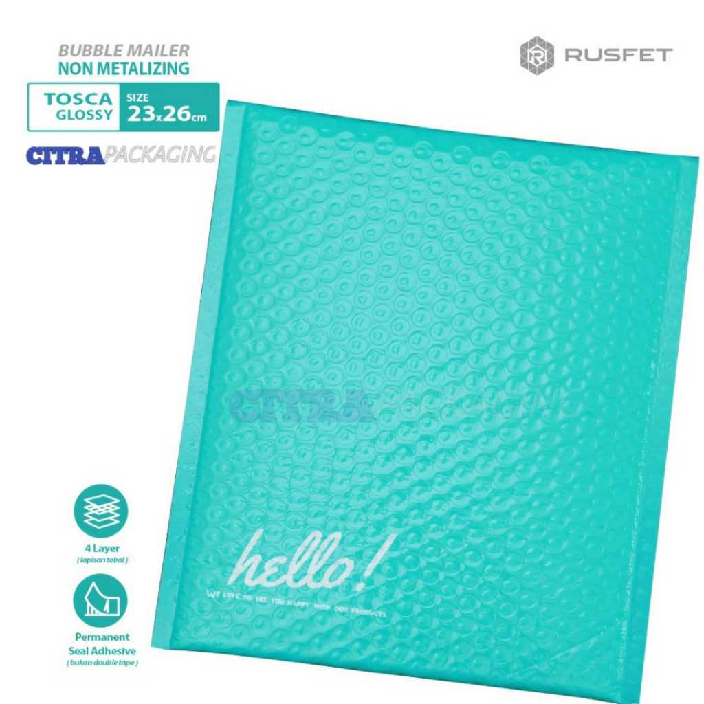 

BUBBLE MAILER 23 X 26 CM TOSCA MATTE / AMPLOP BUBBLE PACKING PREMIUM