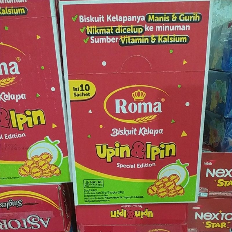 

biskuit Roma kelapa 1 box isi 10 sachet