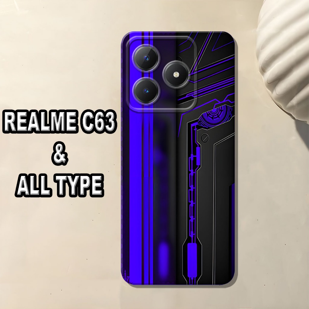 (GC11) Softcase karet Hp REALME C63 Terbaru 2024 / Case Cowok / Case REALME C63 Silikon Tpu Pro Came