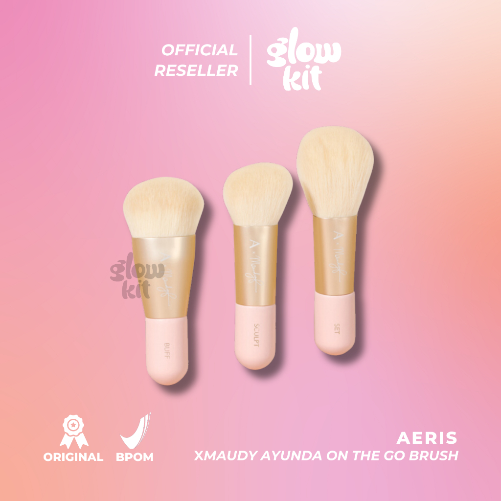 AERIS BEAUTÉ x Maudy Ayunda On The Go Individual Brushes | Make Up Brush Travel