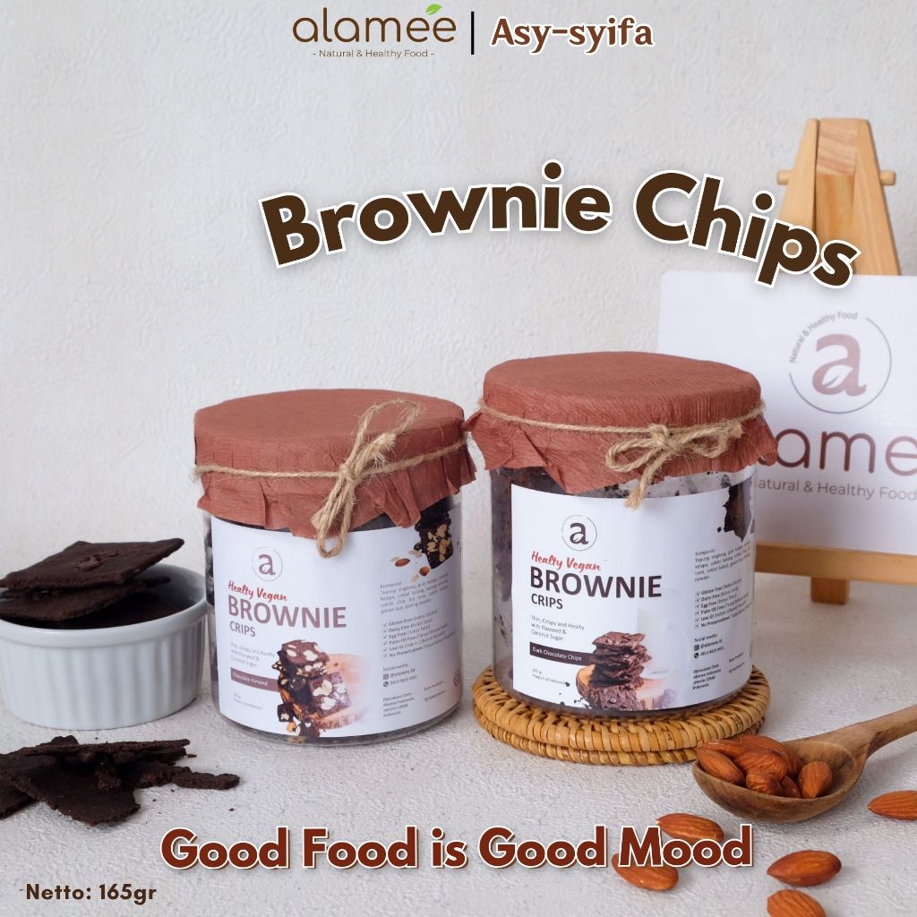 

Brownies Crispy Kering Cookies Cemilan Snack Sehat Brownie Chips Choco Chip Cookie Kue Kering