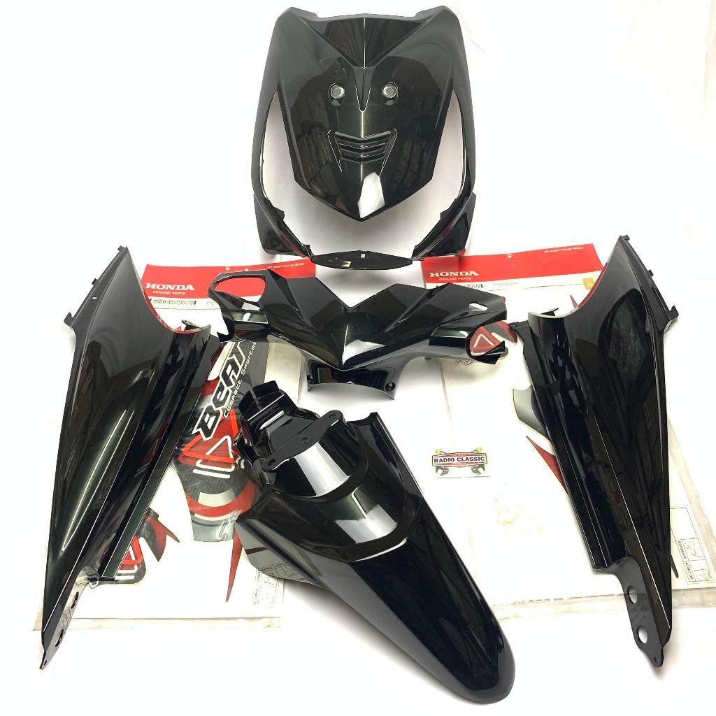 Caver Body Full Set ( Bagian Halus ) Honda Beat Karbu Hitam Spakbor Atas 2008-2012 Ori Ahm 53205KVY9