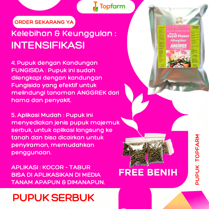 Pupuk Anggrek Cepat Berbunga / Pupuk Anggrek Rajin Berbunga / Pupuk Anggrek Agar Subur / Pupuk