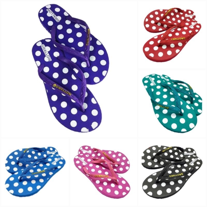 Sandal Jepit Swallow Nice Polkadot | Sandal Swallow Polkadot Wanita