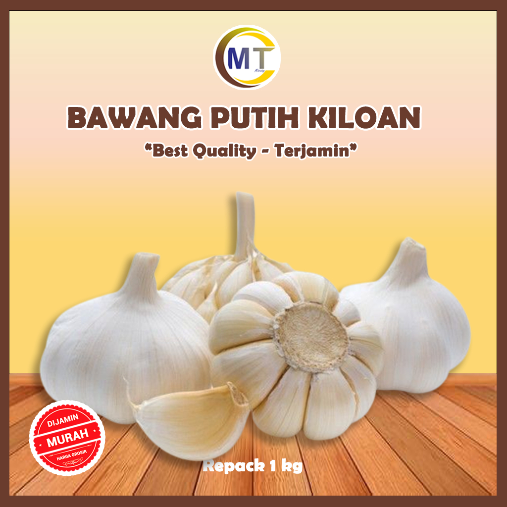 

Bawang Putih 1 KG Bawang Putih Bersih Mentah Belum Kupas Garlic Bawang Putih Kating Super