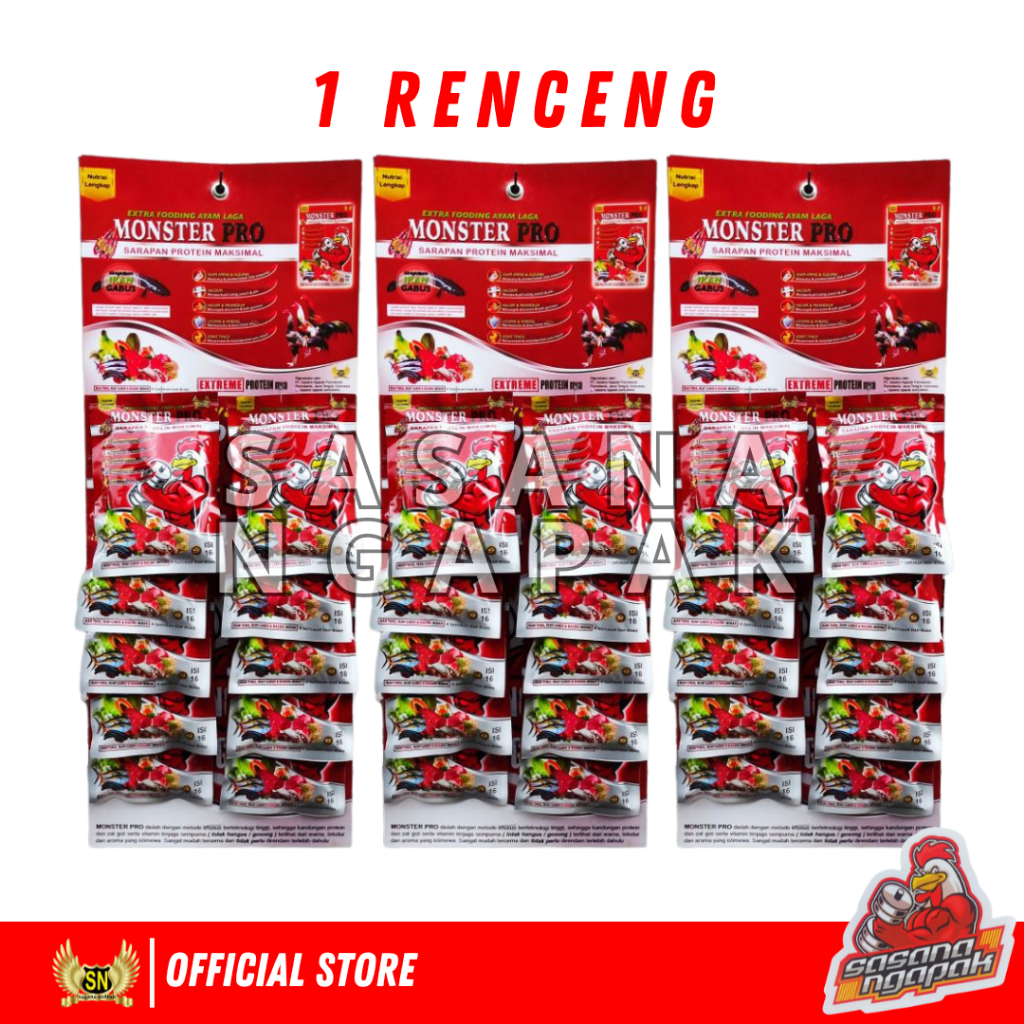 Jamu Ayam Monster PRO SN 1 Renteng Sasana Ngapak