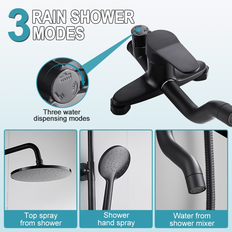 Limaukuit_Space Tqtq Sus 304 Shower Set Shower Kamar Mandi Rain Shower Kotak Shower Mandi Set