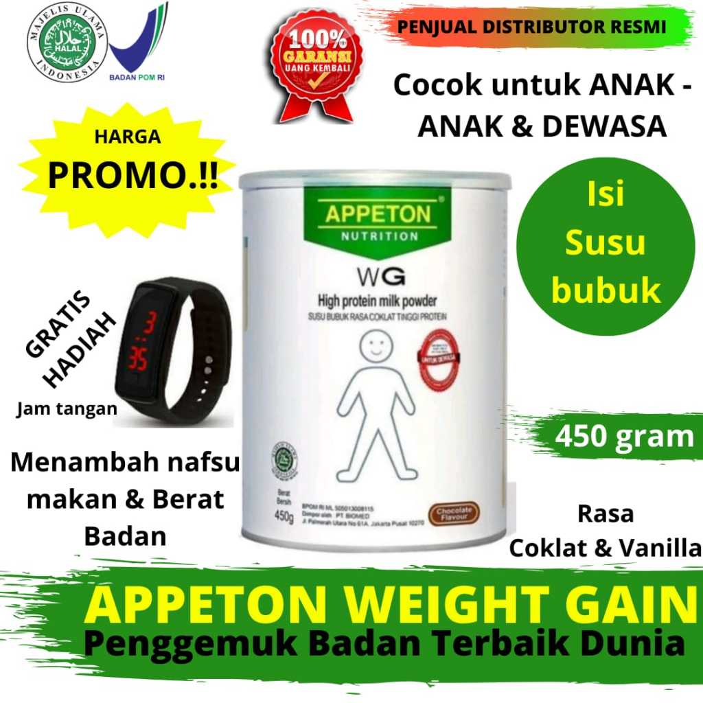 

APPETON WEIGHT GAIN Susu Penggemuk Badan / Penggemuk Badan anak-anak dan dewasa - obat gemuk badan