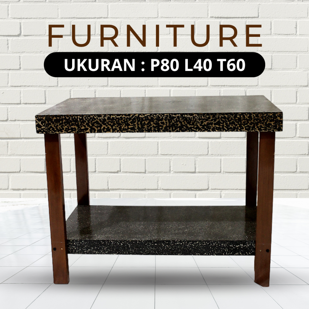 Meja Aquarium Minimalis Ukuran 80x40x60