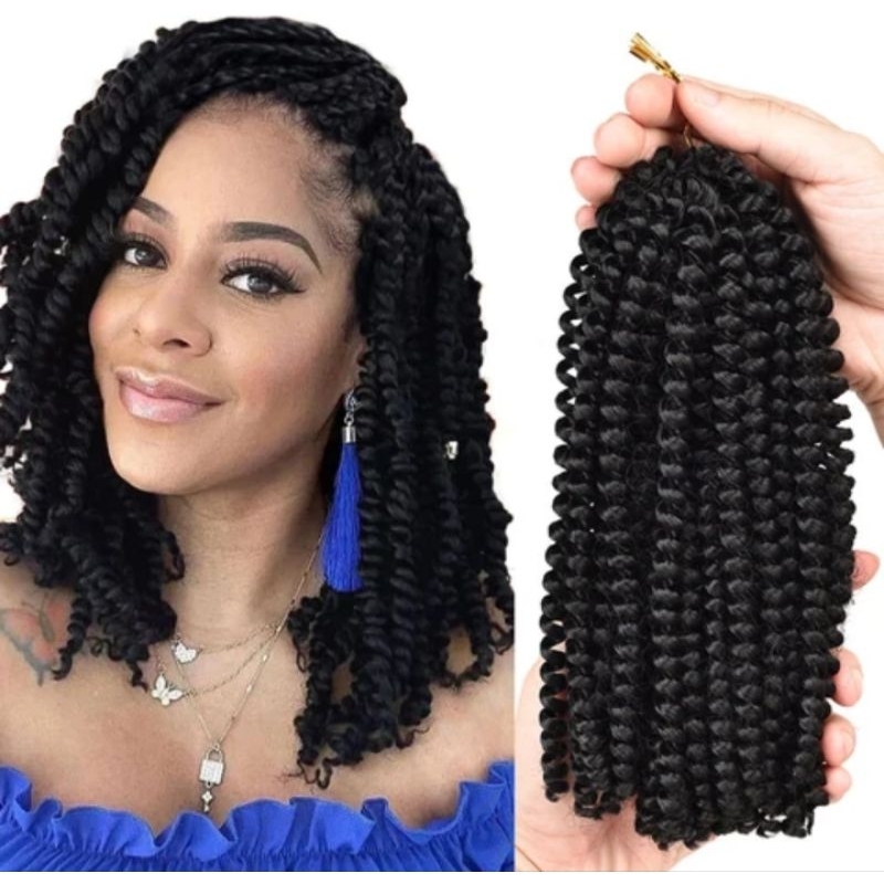 GRIYA REMA Rambut Sambung Keriting Hair Extension Curly Rambut Sulam Keriting Rambut Anyam Keriting 