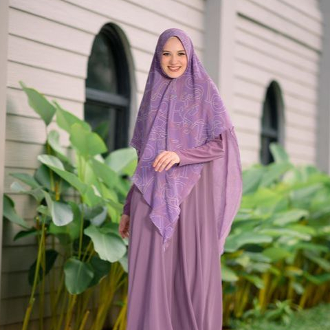 [SILMIKAFF] SISESA Khimar  AURORA PLUM Syari Original si.se.sa Jilbab Hijab Syari original sisesalov