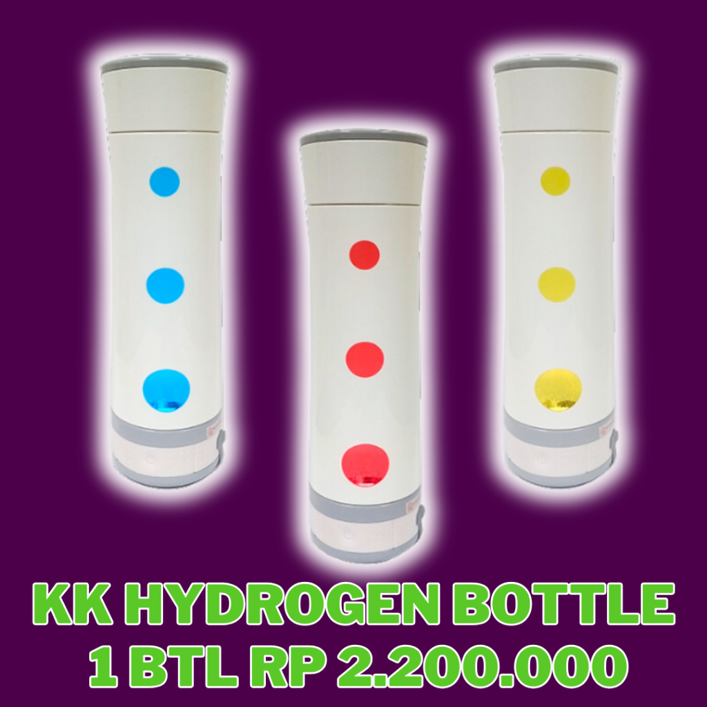 KK Hidrogen Botol bonus KK Sinbisu Meningkatkan pH air minum jadi basa Original KK Indonesia
