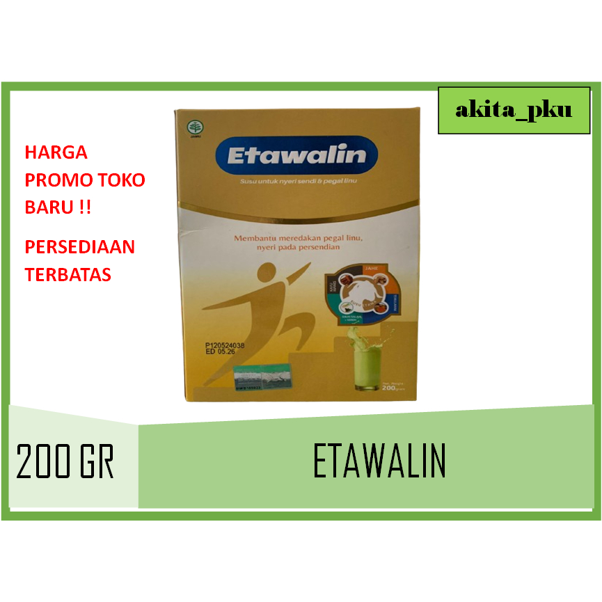 

ETAWALIN 200 GR SUSU ETAWA ORIGINAL ATASI NYERI SENDI DAN PEGAL LINU