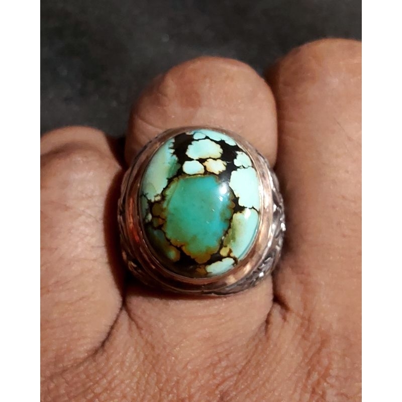 HQ NATURAL TURQUOISE - PIRUS HUBEI - XINJIANG - TELUR ASIN-TOSKA BIRU-HIJAU URAT EMAS-KARAKTER MATRI