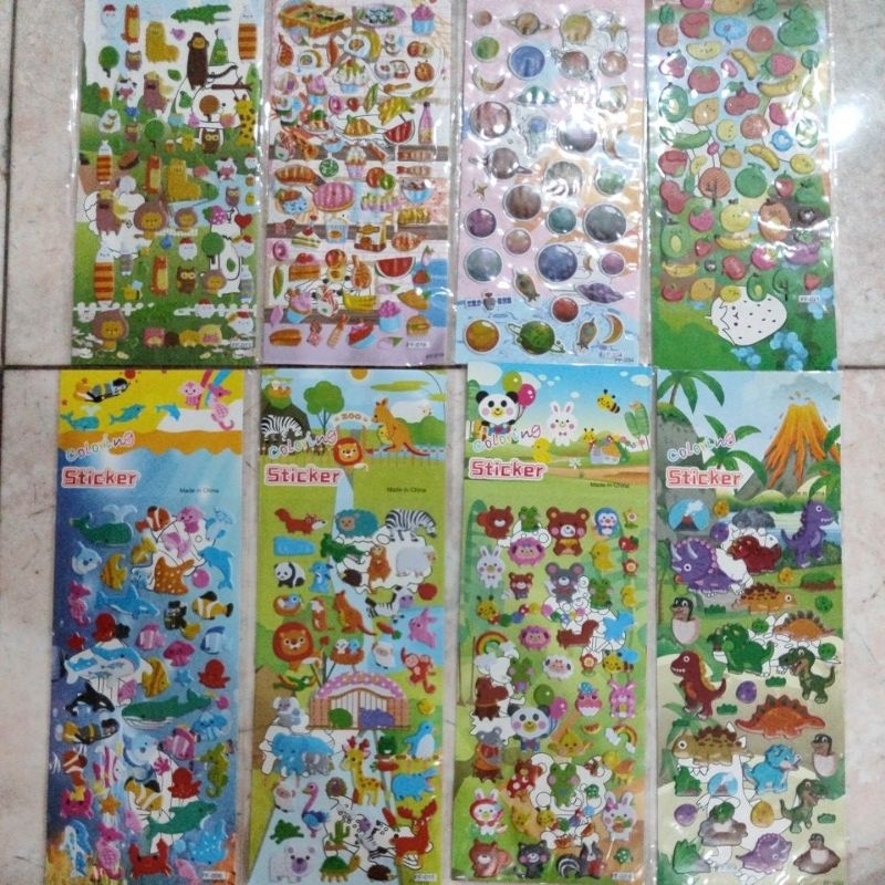 

STICKER REWARD EDUKASI /STIKER TIMBUL Hologram /STIKER BINATANG /STIKER EMBOSS /Mainan edukasi anak sticker besar edukasi murah