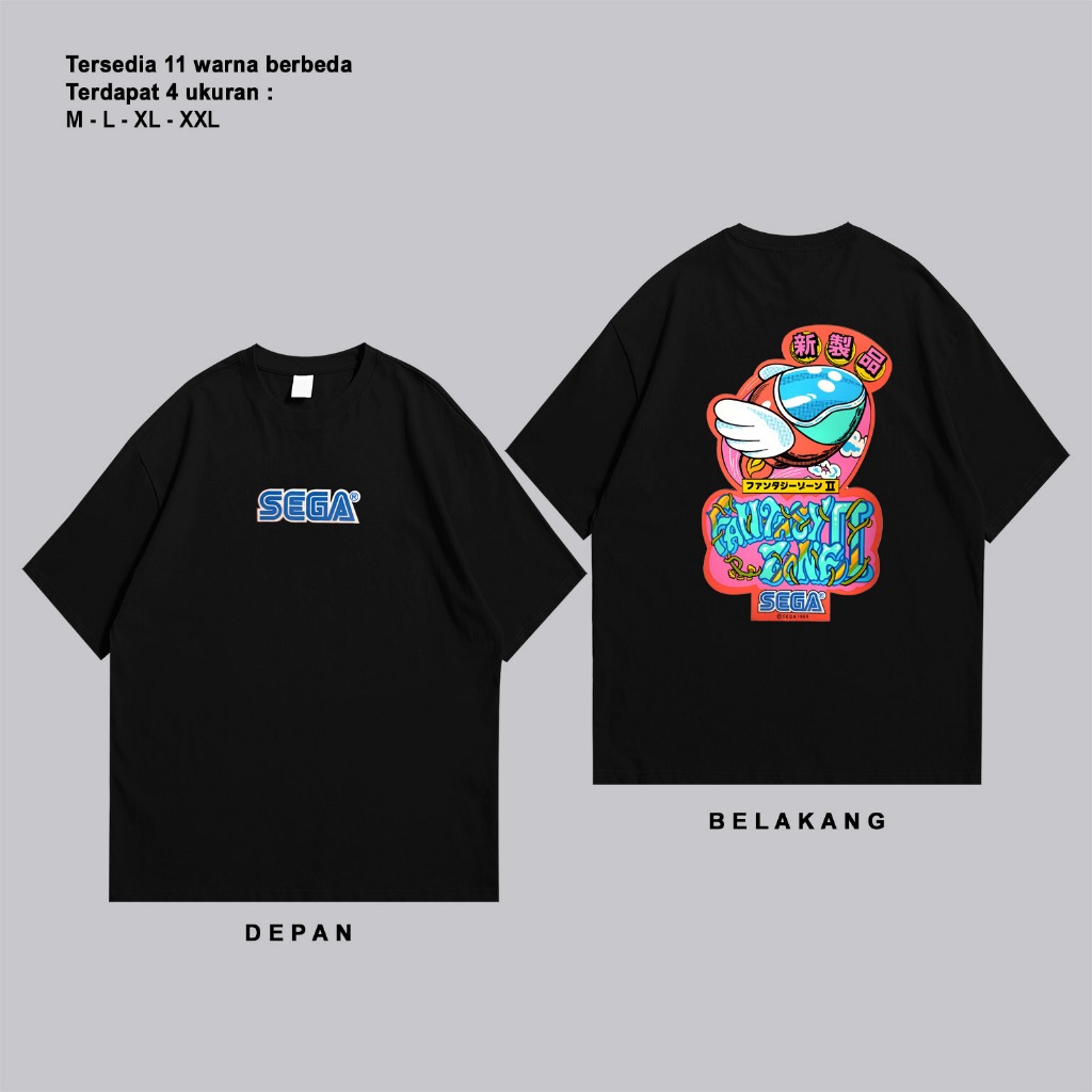 Kaos Distro Sega Kaos T-Shirt Kaos Pria Wanita Kece