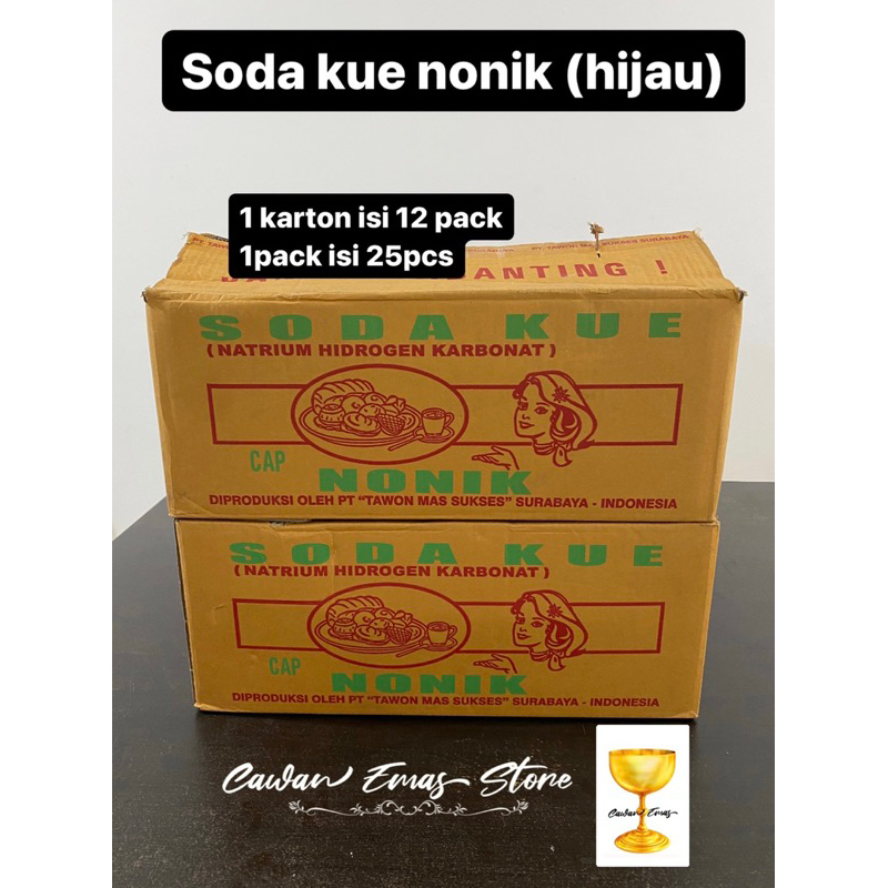

soda nonik hijau 1 karton / soda nonik hijau isi 12 pack