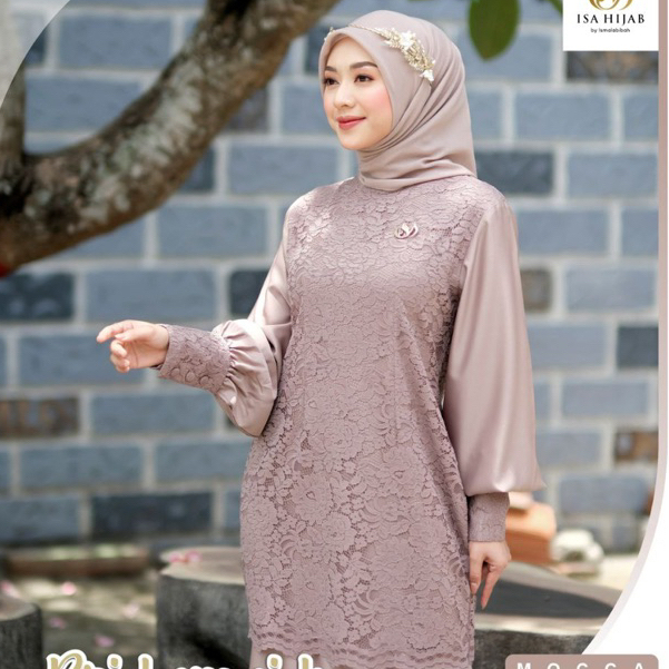 Dress Bridesmaid Gamis Kondangan Model Duyung ISA Hijab