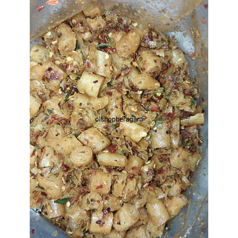 

keripik lumpia/lumring(lumpia kering) extra daun jeruk 1KG(1000G)