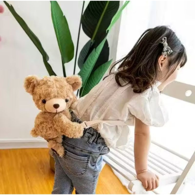 Tas selempang beruang lucu / Tas boneka beruang / tas bulu lucu tas bear lucu