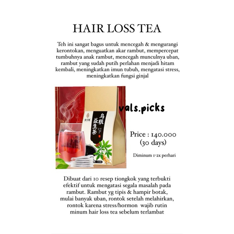 

Hair Loss Tea