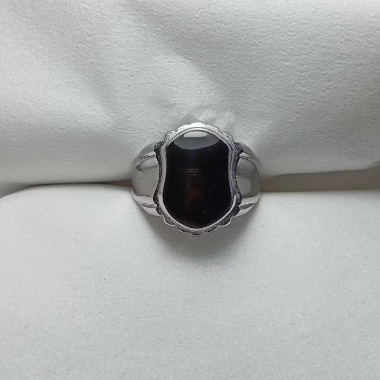 Cincin batu akik yaman wulung cibet terompah natural