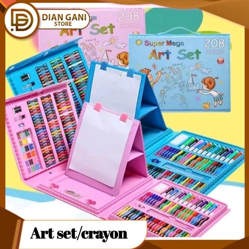 

Alat Mewarnai 150 Pcs / Alat Tulis Set Crayon Colouring / Art Set 150 Pcs / Alat mewarnai 208 pcs