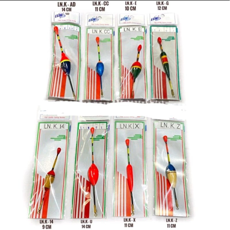 Pelampung Pancing Exori LN. K Original (10cm - 14cm)