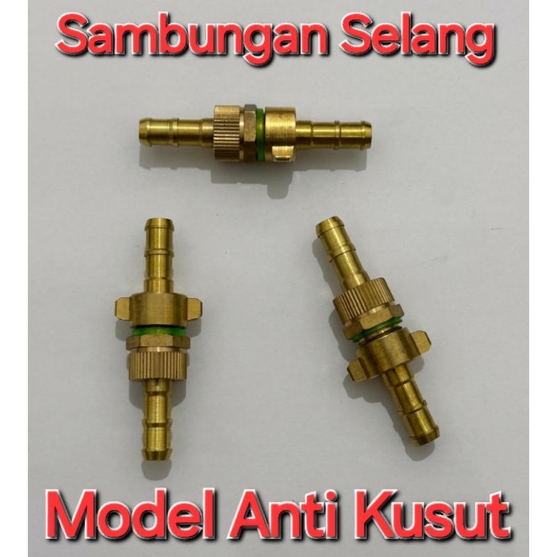 Nepel Konektor Selang Kompresor Air ANTI KUSUT Sambungan Selang Jantan Betina sanchin Sprayer compre