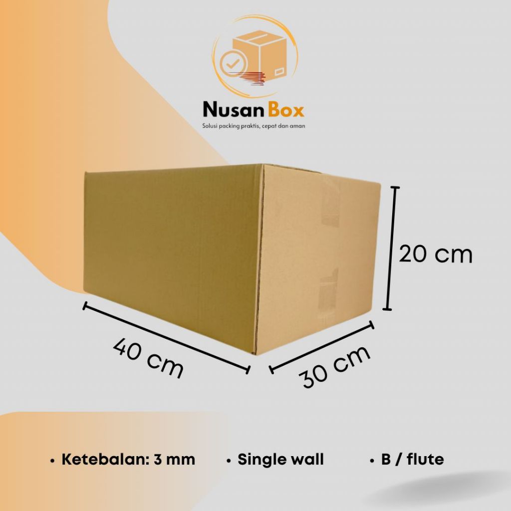 

KARDUS PACKING KARTON BOX POLOS 40X30X20 CM