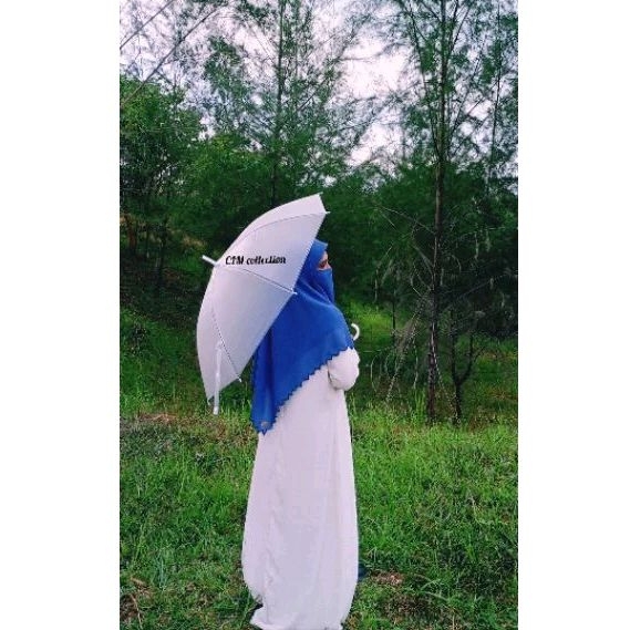 hijab segi empat bordir set cadar