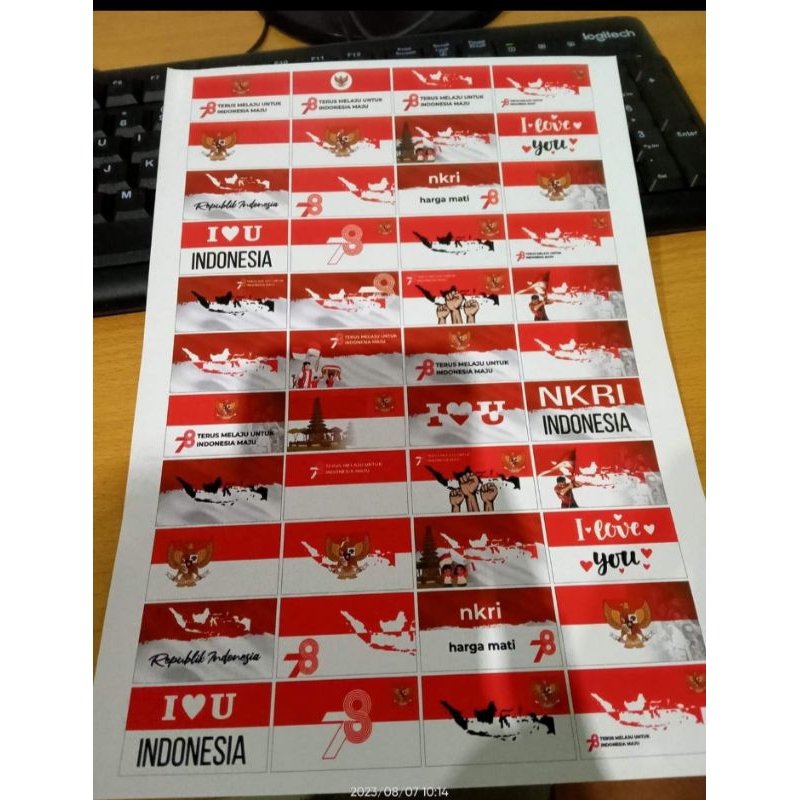 

STIKER PIPI BENDERA MERAH PUTIH ISI 60PCS 17 AGUSTUS FREE CUTTING
