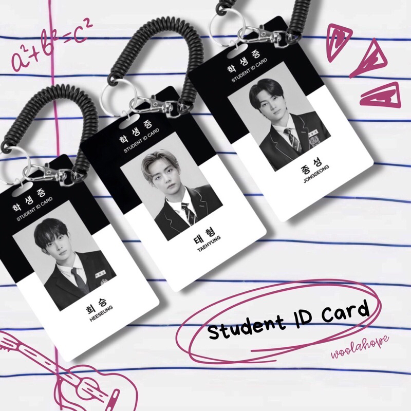 ENHYPEN BTS Student ID Card Keychain