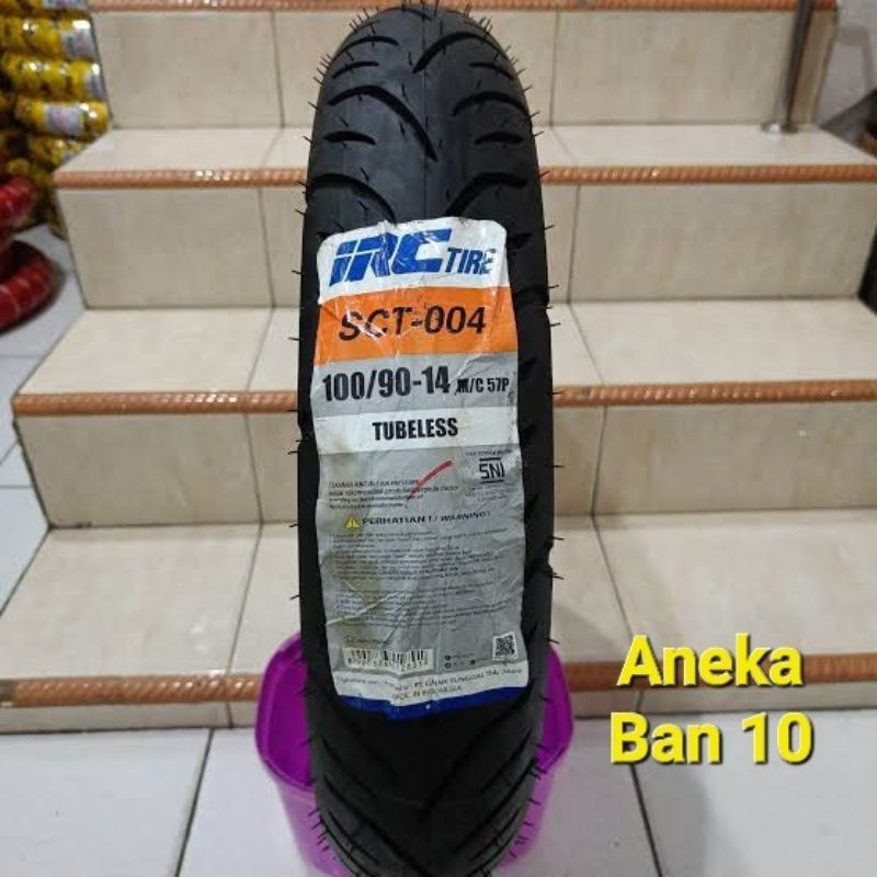 Ban IRC 100/90-14 SCT004 Tubeless Ban Belakang Lexi