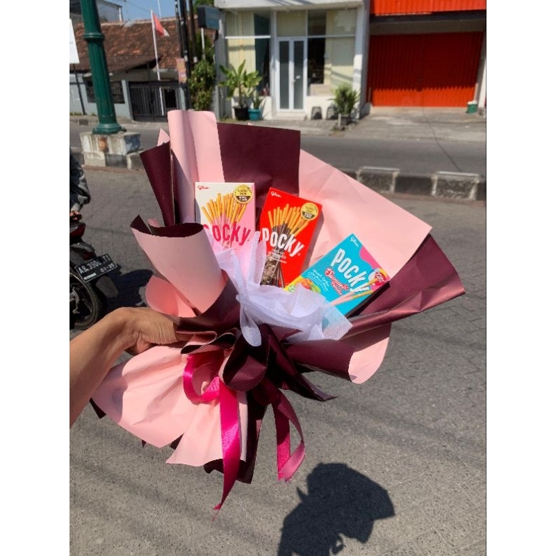 

[KHUSUS JOGJA] Buket Pocky / Buket Snack Pocky 3 PCS