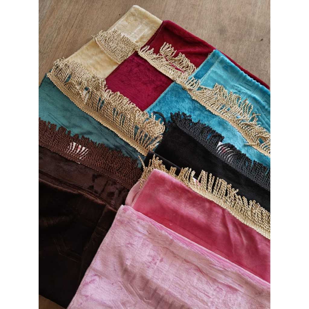 Sajadah Tipis Model Handuk Halus Lembut Ukuran 70x110