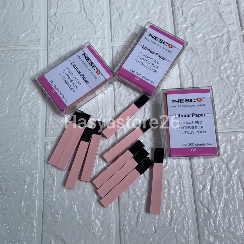 Kertas lakmus merah 20 Lembar / kertas litmus air ketuban pengukur pH untuk ibu hamil Free gift